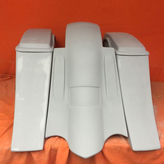 Honda Shadow Sabre 1100 6" Extended Saddlebags Out & Down Bags Rear Fender No Cut Out Lids