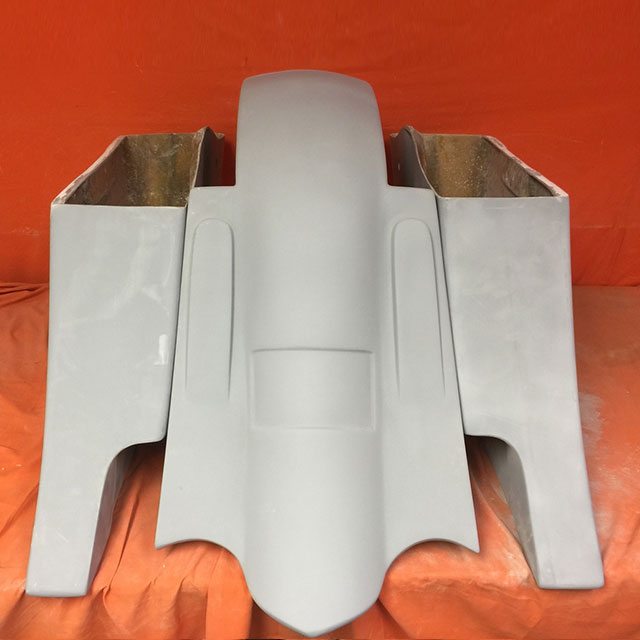 Honda Shadow Sabre 1100 6" Extended Saddlebags Out & Down Bags Rear Fender Dual Cut Out