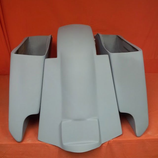 Harley Davidson 5" Extended Saddlebags With Cut Outs Replacement Fender - No lids 89- 08