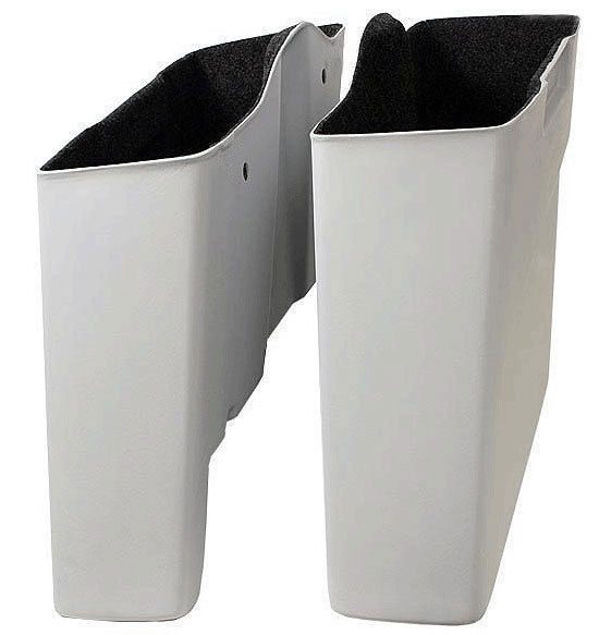 Harley Davidson 6" inch Heritage Softail Deluxe Extended Stretched Saddlebags No Cut Outs FLST, FLSTI, FLSTCI, FLSTC