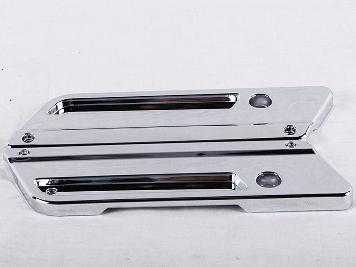 Chrome Latch Saddlebag Lids Hardware Cover Kit for Harley Touring Softail Saddlebag Lids