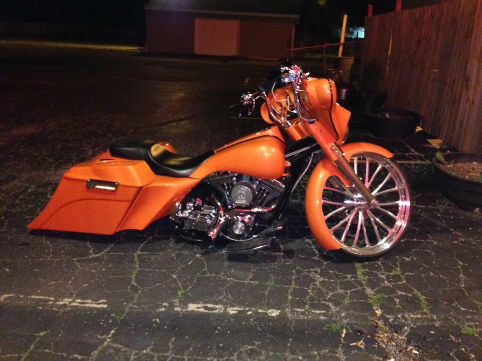 6” Down and Out Bag Kit for Harley Softail and Touring Bikes