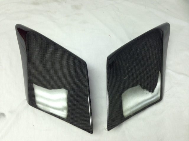 Harley Davidson Carbon Fiber Stretched Side Covers for Touring Models