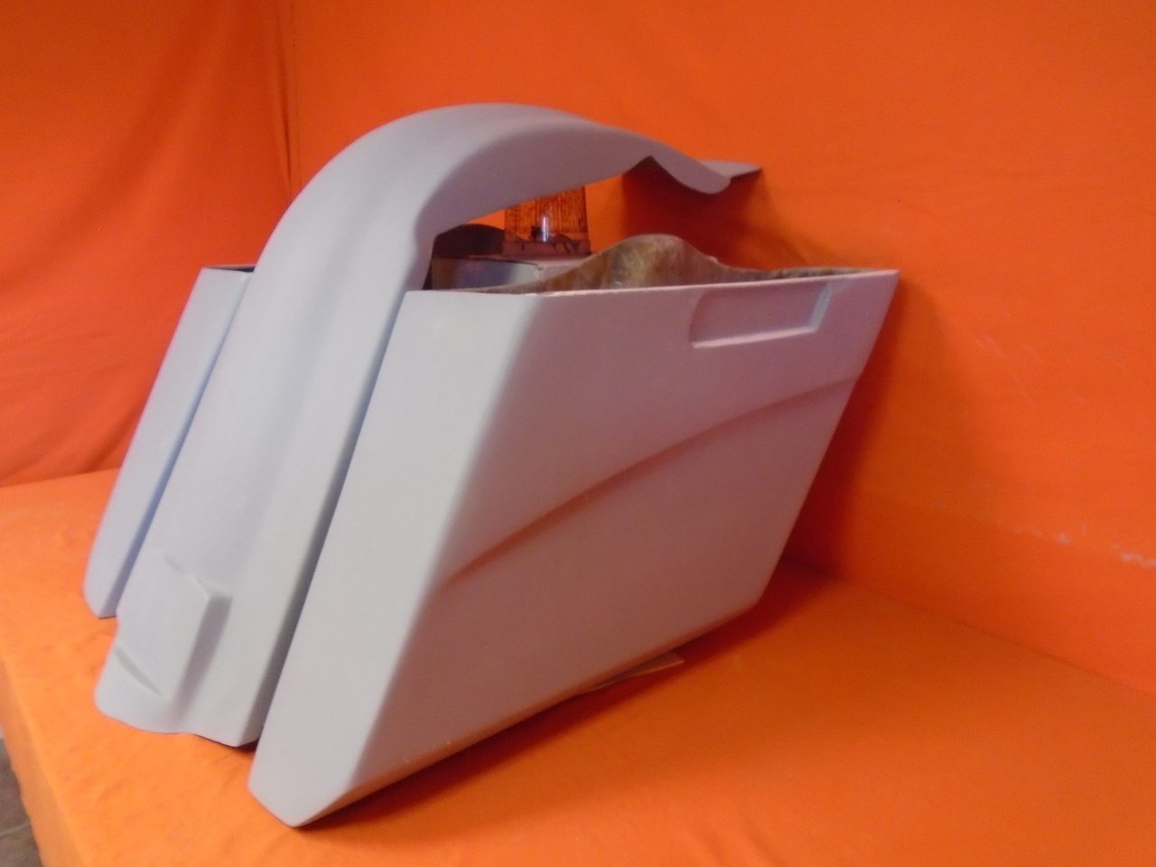 Harley Davidson Heritage Softail 5" Extended Saddlebags No Lids Fender No Cutouts