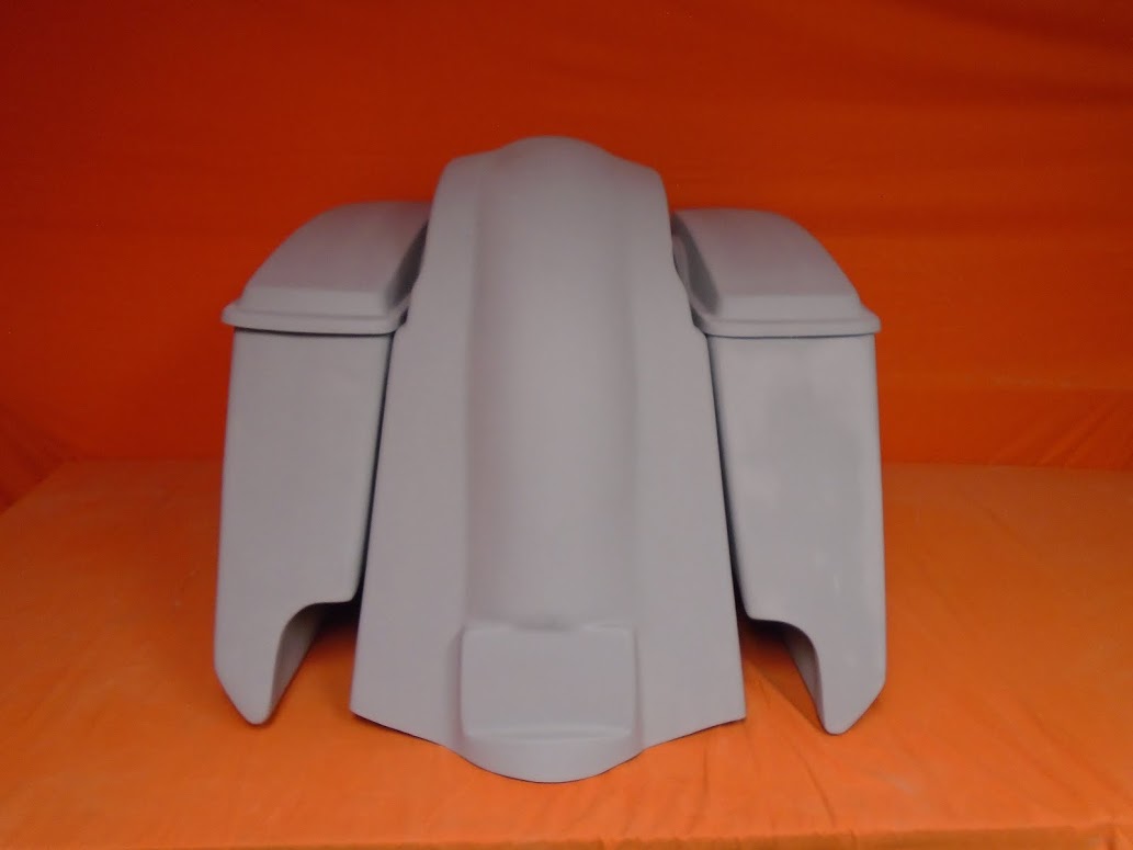 Harley Davidson 5" Stretched Extended Saddlebags Lids With Cut Outs