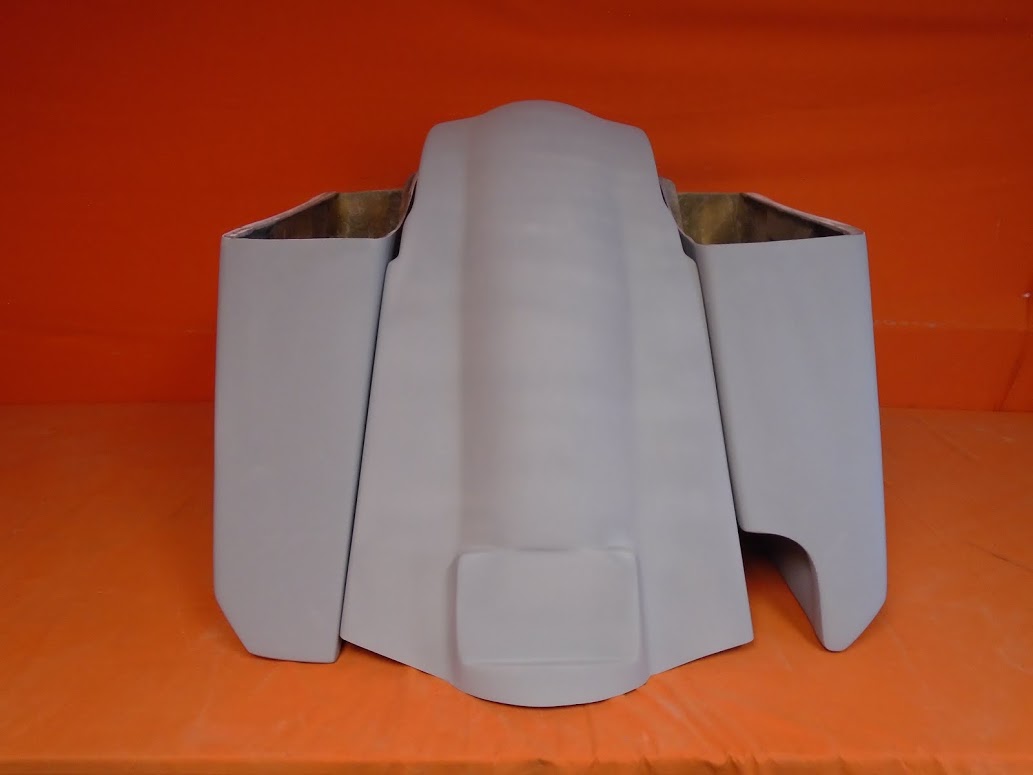 Harley Davidson 5" Stretched Extended Saddlebags With Right Cut Out - Fender No Lids