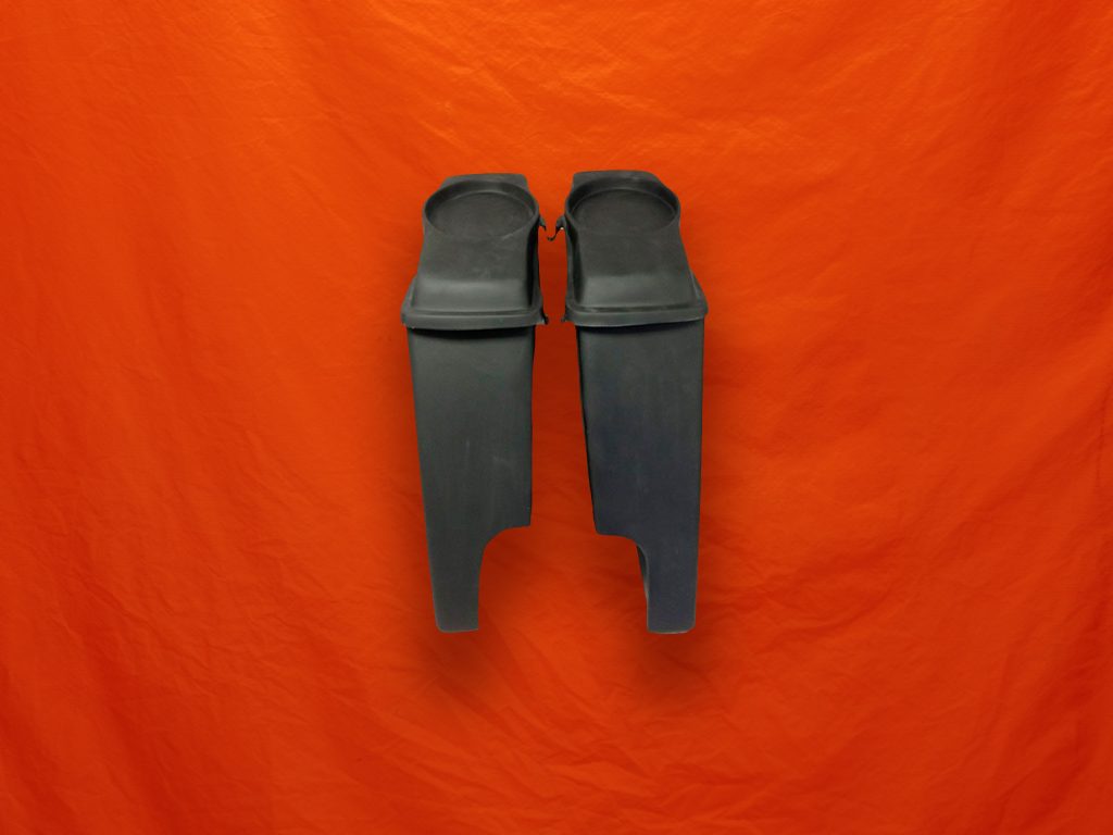 Harley Davidson 6" Extended Saddlebags with Cut Outs and 6 x 9 Speaker Lids - Not Painted