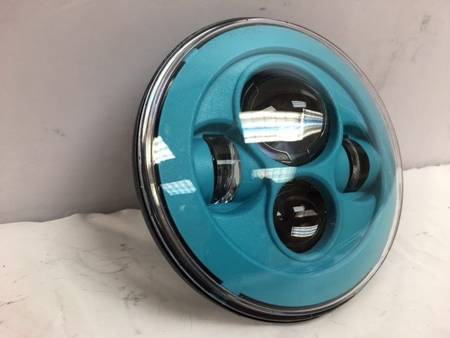 7" DAYMAKER Replacement TURQUOISE BLUE Projector HID LED Light Bulb Headlight Motorcycle Harley