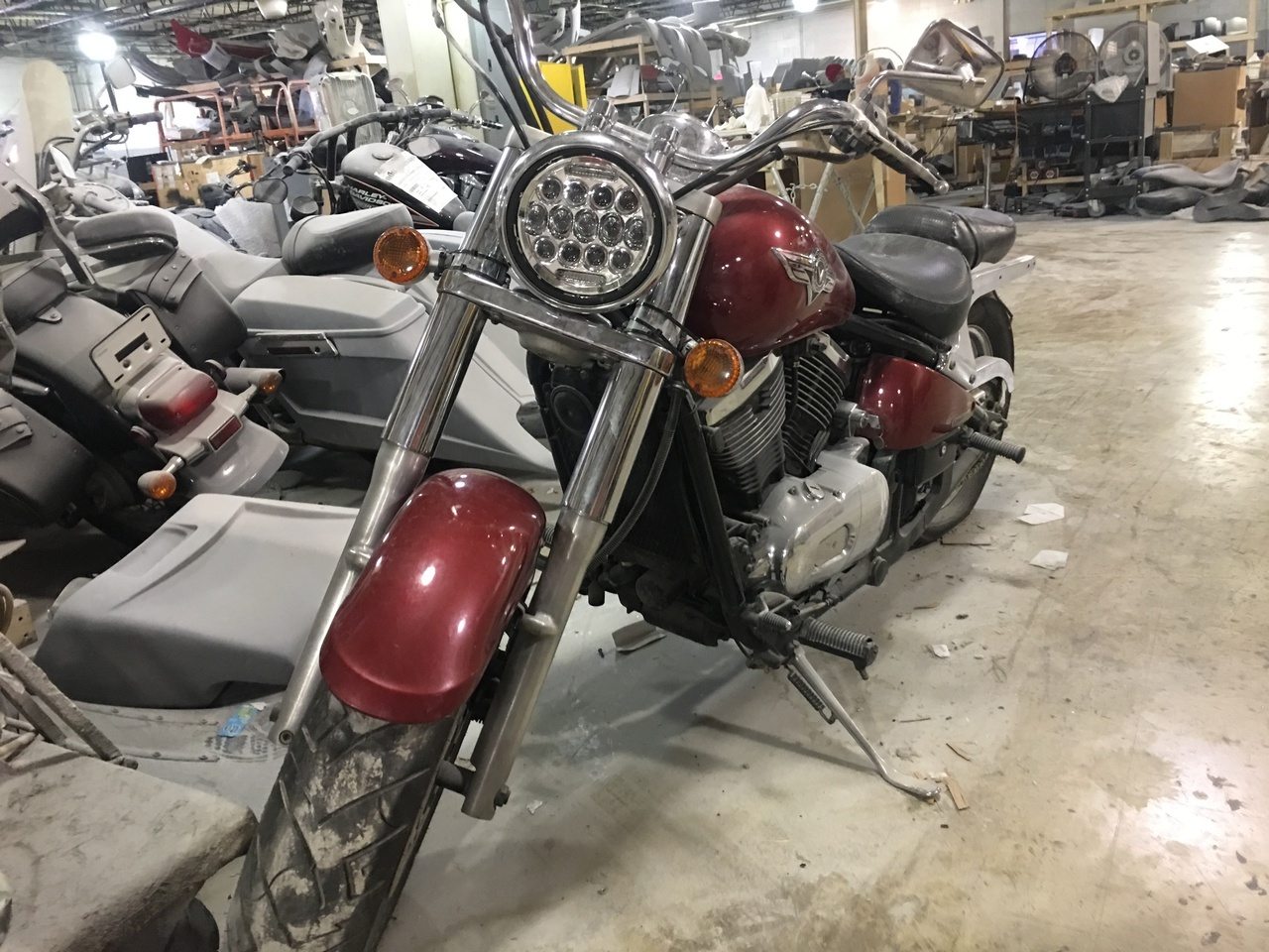 7" DAYMAKER Kawasaki Vulcan Nomad 800 Replacement 75W Chrome HID LED Light Bulb Headlight Motorcycle