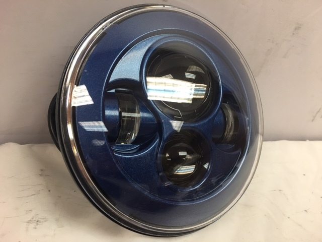 7" DAYMAKER Color Matched 2017 CVO Cobalt Indigo Blue LED Light Bulb Headlight Motorcycle Harley