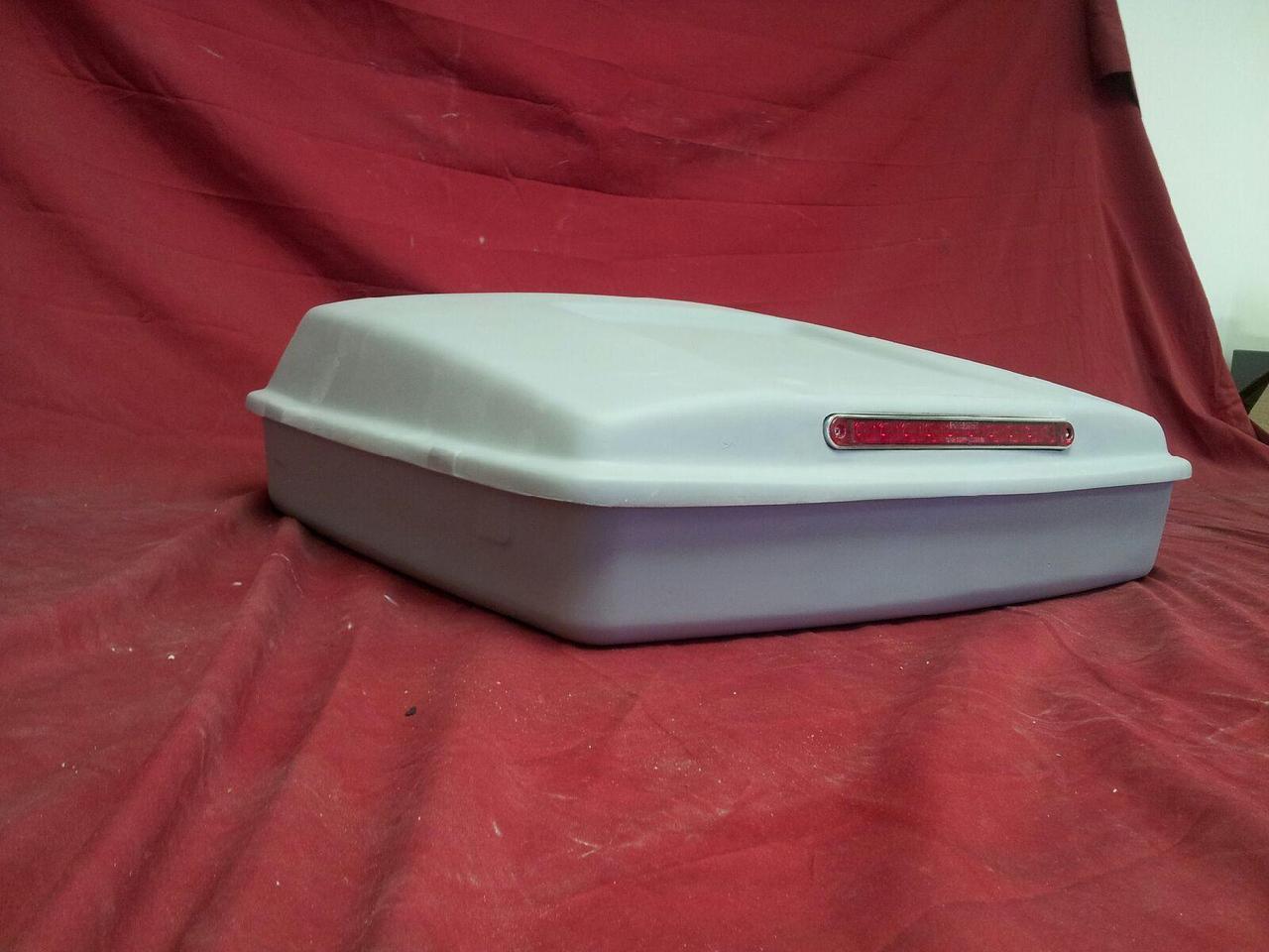 Tour Pack Pak Fiberglass Base RAZOR Pizza Box Size Harley Davidson Touring with LED Lights Lid