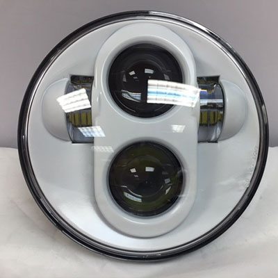 5 3/4" DAYMAKER Replacement WHITE Projector HID LED Light Bulb Headlight Motorcycle Harley 5.75"