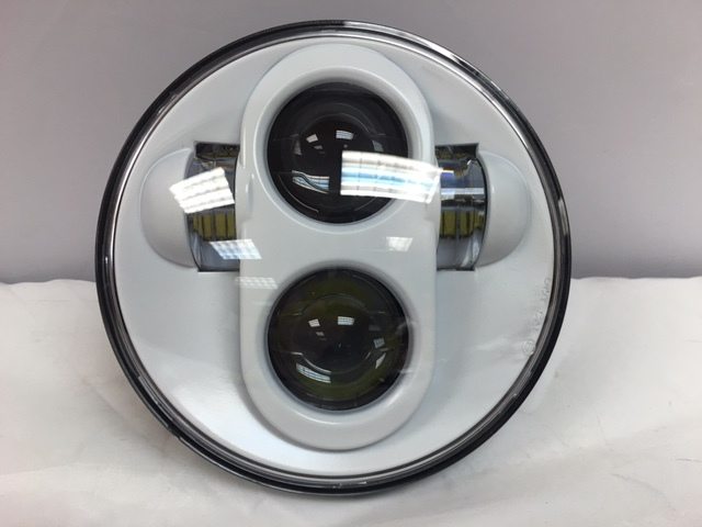 5 3/4" DAYMAKER Replacement WHITE Projector HID LED Light Bulb Headlight Motorcycle Harley 5.75"