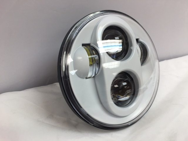 5 3/4" DAYMAKER Replacement WHITE Projector HID LED Light Bulb Headlight Motorcycle Harley 5.75"