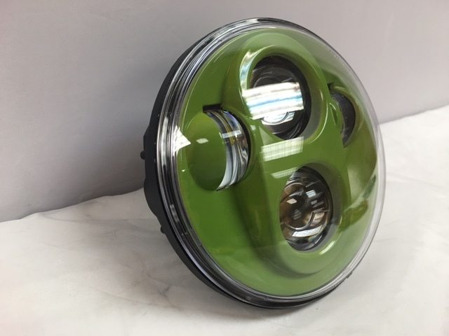 5 3/4" DAYMAKER Replacement CAMO GREEN Projector HID LED Light Bulb Headlight Motorcycle Harley 5.75"
