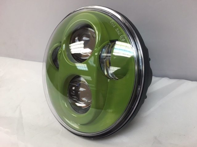 5 3/4" DAYMAKER Replacement CAMO GREEN Projector HID LED Light Bulb Headlight Motorcycle Harley 5.75"