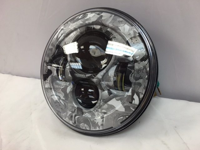 7" DAYMAKER Replacement Girls Design Projector HID LED Light Bulb Headlight Motorcycle Harley