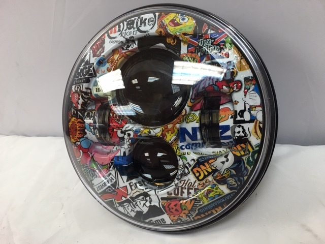 7" DAYMAKER Replacement Whatever Design Projector HID LED Light Bulb Headlight Motorcycle Harley