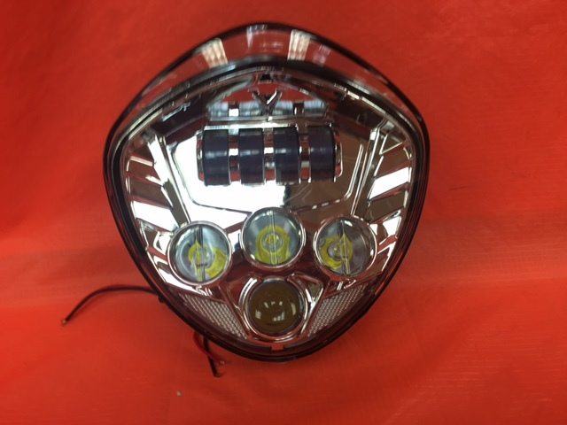 Victory Cross Country DAYMAKER With bottom Halo Chrome Projector HID LED Light Bulb Headlight Motorcycle