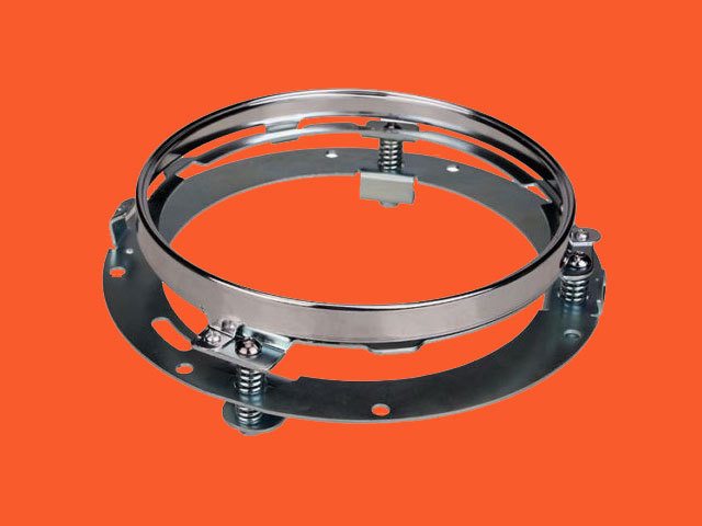 7" Motorcycle Chrome Daymaker Headlight Extension Trim Ring Bracket For Harley
