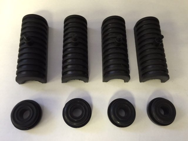 8 X Pieces Latex Rubber Grommets Support Cushion Harley Davidson Road King Hard Saddle Bag 90764-93 / 11464