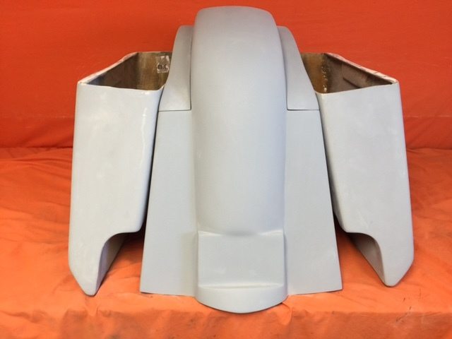 Honda VTX 1300 / 1800 5" Extended Stretched Saddlebags Rear Fender Dual Cut Outs