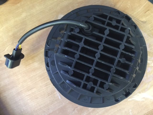 7" DAYMAKER Replacement Black Projector HID LED Light Bulb Headlight Motorcycle Harley