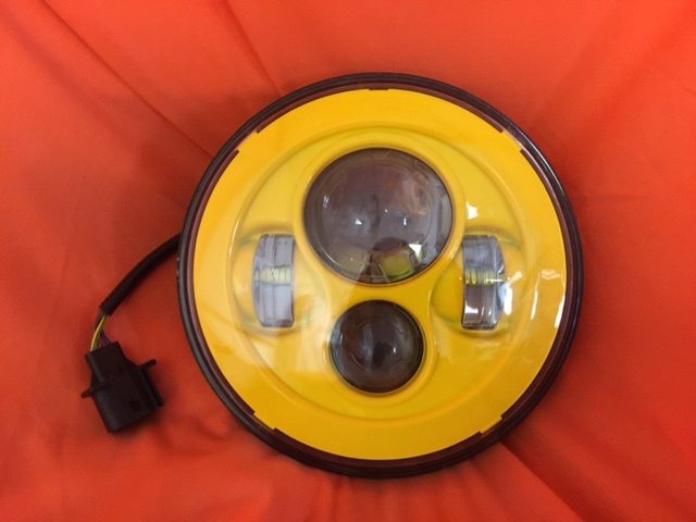 7" DAYMAKER Replacement YELLOW Projector HID LED Light Bulb Headlight Motorcycle Harley