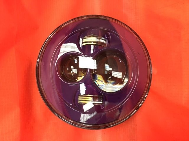 7" DAYMAKER Replacement PURPLE Projector HID LED Light Bulb Headlight Motorcycle Harley