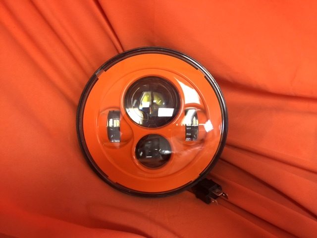 7" DAYMAKER Replacement ORANGE Projector HID LED Light Bulb Headlight Motorcycle Harley