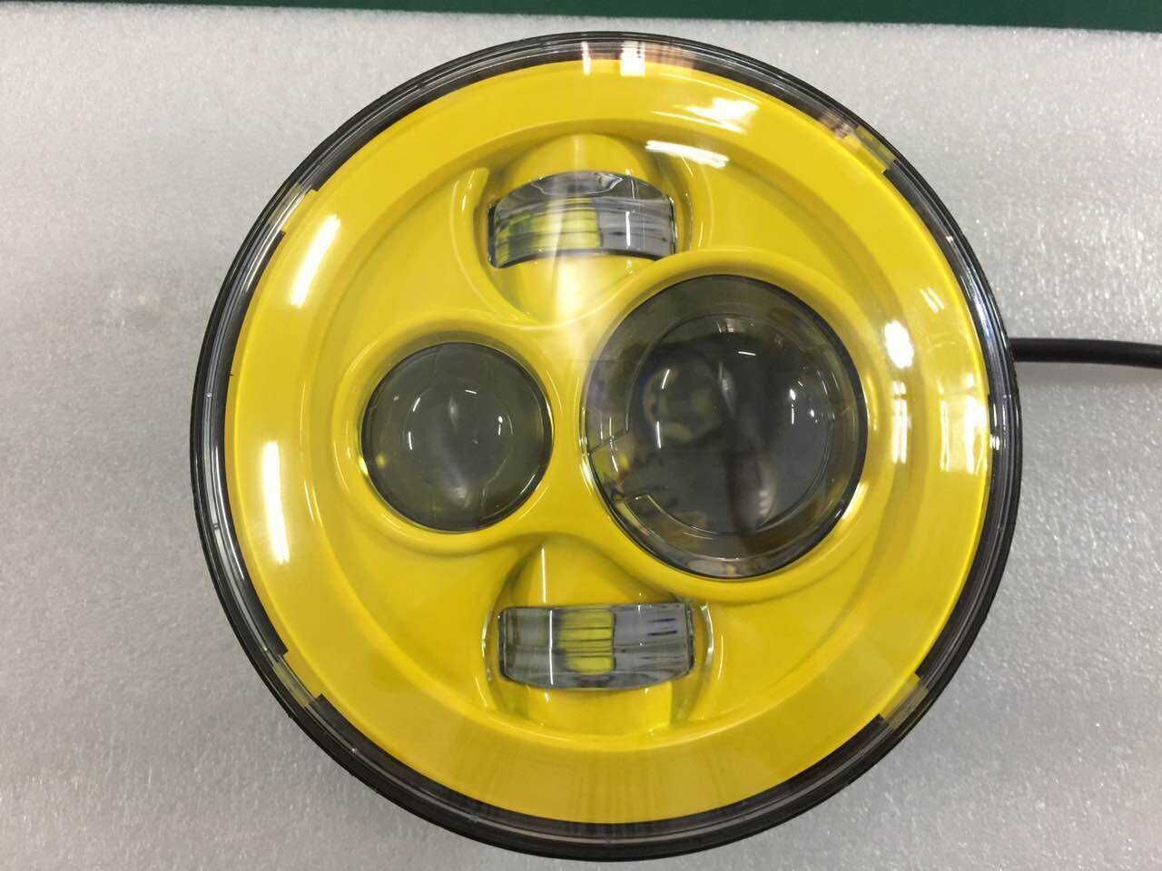 7" DAYMAKER Replacement YELLOW Projector HID LED Light Bulb Headlight Motorcycle Harley