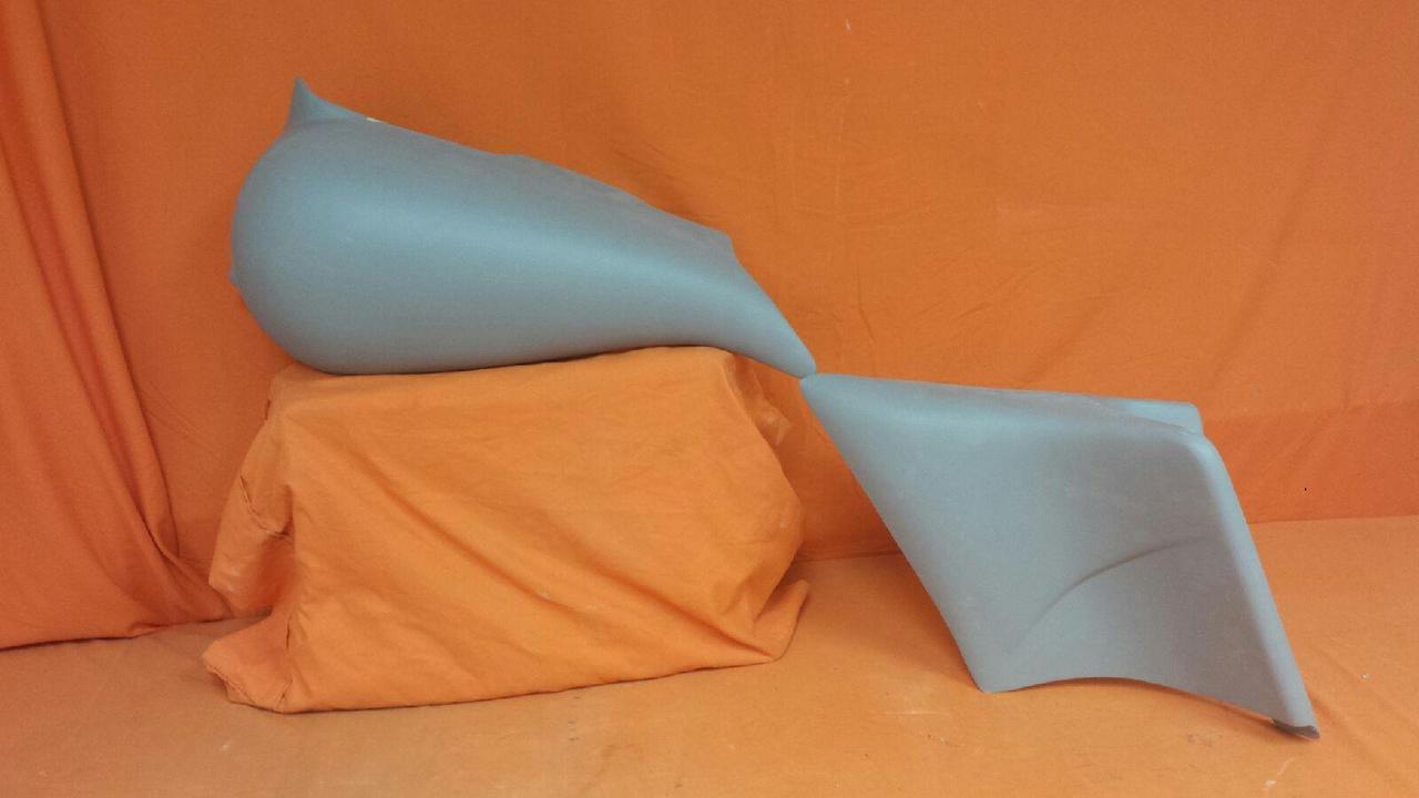 Harley Davidson Stretched Custom Side Covers Tank Shrouds Touring 96 - 08 FLHT, FLHR, FLTR, FLHX