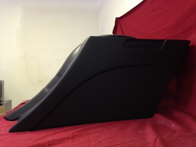 Harley Davidson 6" Extended Stretched Saddlebags Out & Down Bags Custom Rear Fender No Cut Outs - PROMO