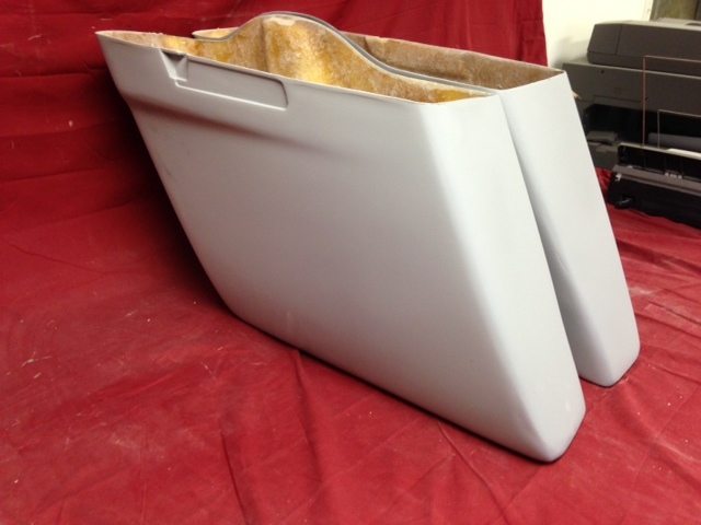 Harley Davidson 4.5" Extended Stretched Saddlebags No Cut Outs - No Lids 2014 - 2018 Model Style Bags