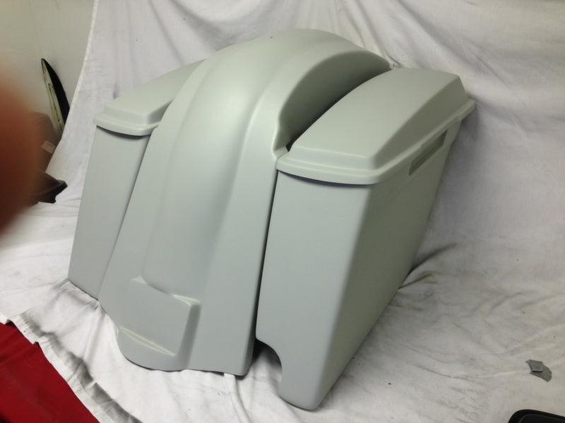 Harley Davidson 6" Touring Extended Stretched Saddlebags Lids Right Cut Out