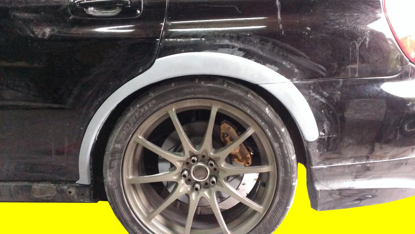 4 PIECES REAR FENDER FLARE KIT FOR 02 03 04 05 06 07 SUBARU IMPREZA WRX STI