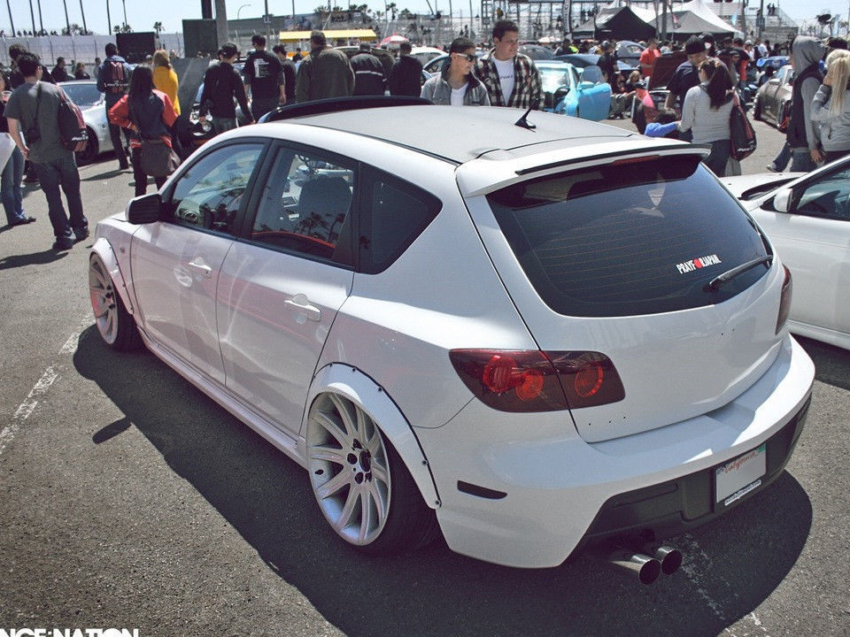 3" JDM Fender Flares Universal white fiberglass (4 pieces) NEW