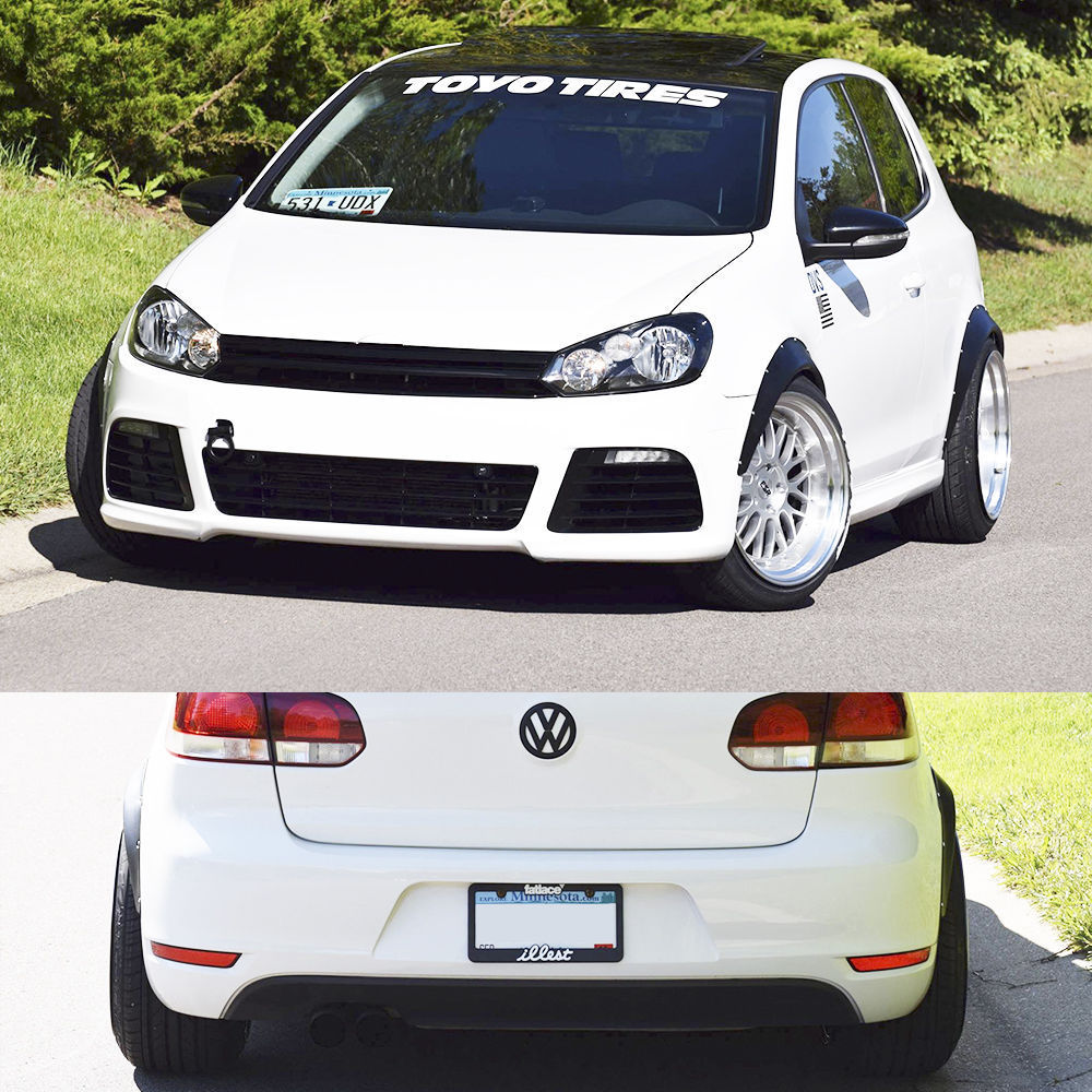 JDM Fender Flares UNIVERSAL Wheel arch SET 2" wide 2 pieces