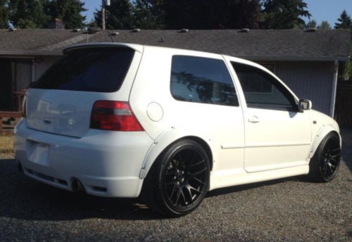 3" JDM Fender Flares Universal white fiberglass (4 pieces) NEW