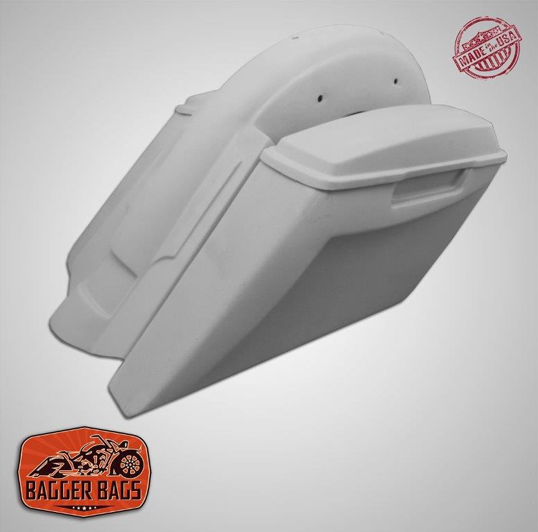 Yamaha Royal Star Venture 5" Stretched Extended Saddlebags No Cut Outs Fender & Lids - Fifty Five