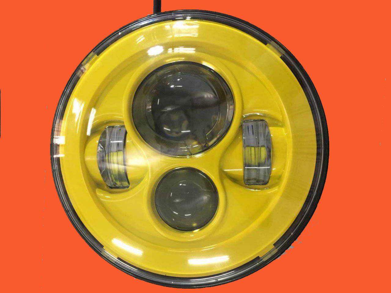 7" DAYMAKER Replacement YELLOW Projector HID LED Light Bulb Headlight Motorcycle Harley