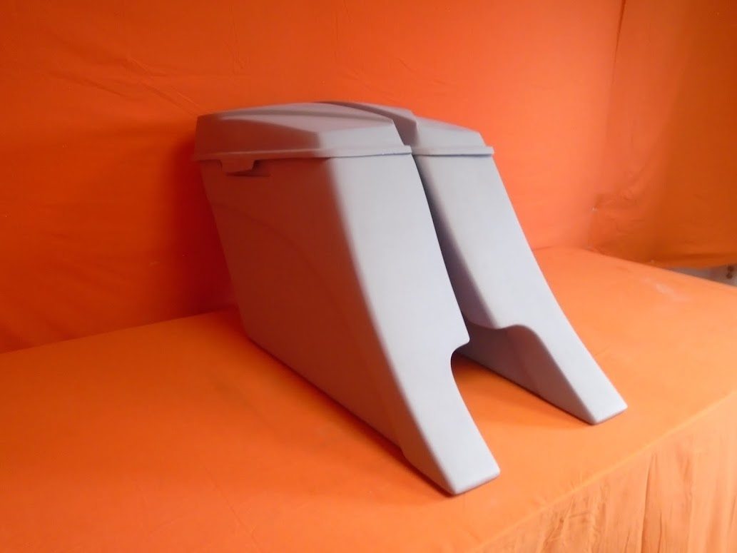 Harley Davidson 6" Extended Stretched Out & Down Saddlebags - 2014 - 2018  Model Style Bags   6 x 9 Speaker lids