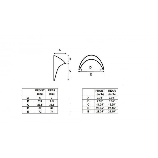 Universal Fender Flares For Corolla KE70 AE86, Starlet KP61, Datsun 510 120Y