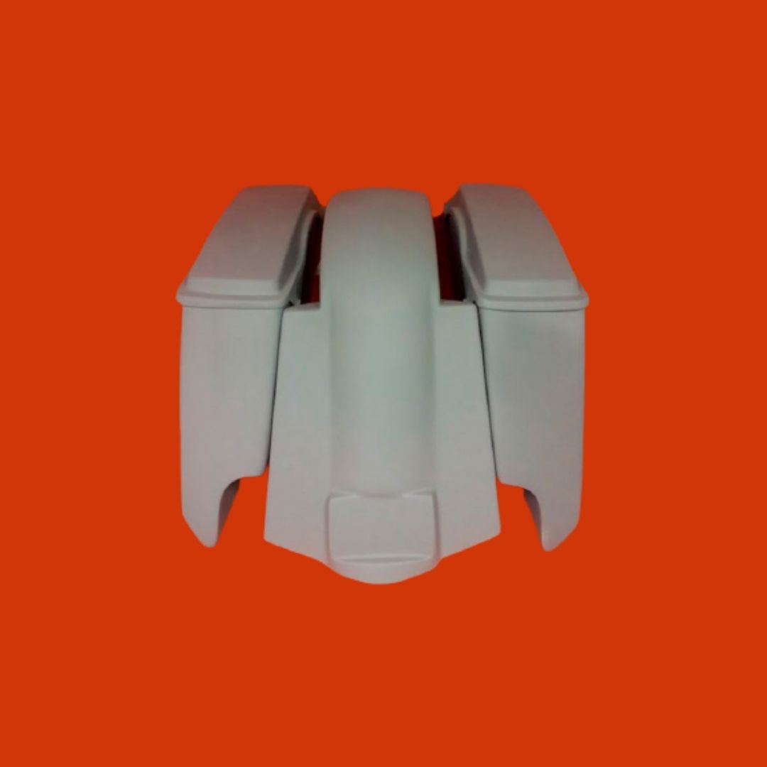 Harley Davidson 5" Extended Saddlebags With Cut Outs   Replacement Fender   lids 09 - 13