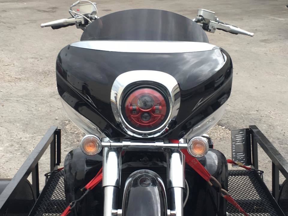 7" DAYMAKER Yamaha Royal Star Venture BLACK Projector HID LED Light Bulb Headlight Motorcycle