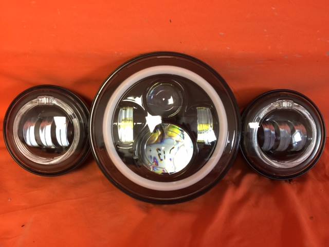 Harley, Honda, Suzuki, Yamaha, Kawasaki Led Daymaker Headlights