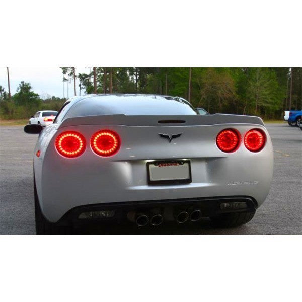 06-12 C6 Corvette ZR1 Rear Spoiler extended version - Fiberglass