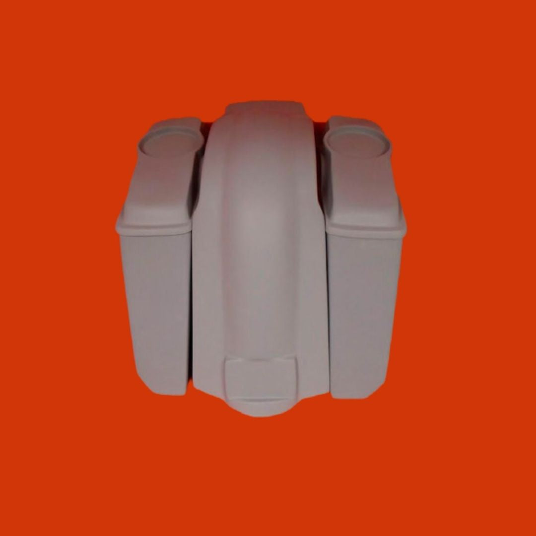 Harley Davidson 5" Extended Stretched Saddlebags With No Cut Outs Fender   6.5" Speaker Lids