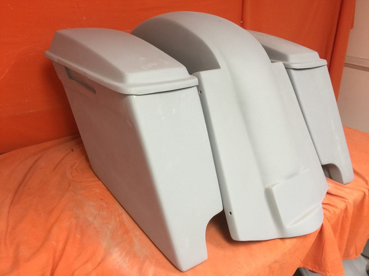 Honda Shadow Sabre 1100 6" Extended Saddlebags Bags Rear Fender Lids