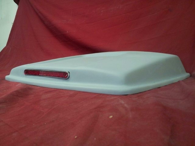 Tour Pack Pak Fiberglass RAZOR Pizza Box Lid With LED Light Only Harley Davidson Touring